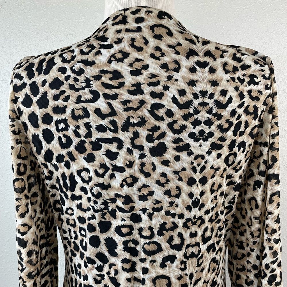 Style & Co Leopard Print Top Size L EUC - Picture 5 of 6